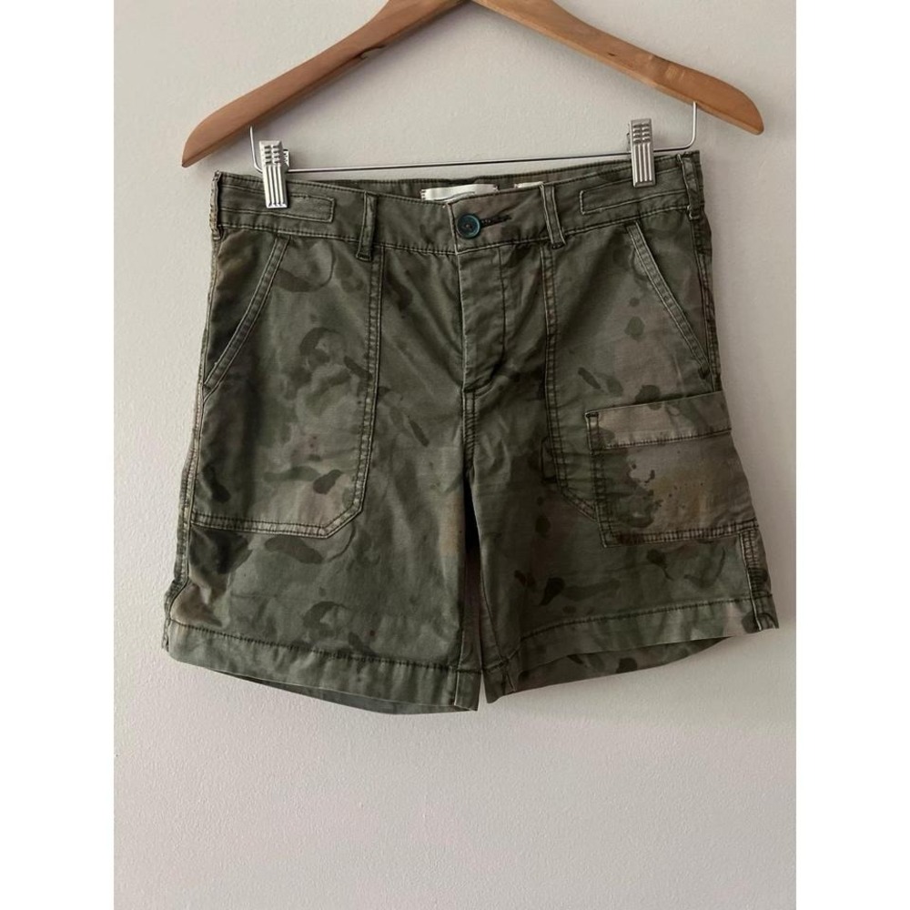 Anthropologie Hei Hei The Wanderer Camo Utility Cargo Short Size 26